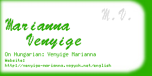 marianna venyige business card